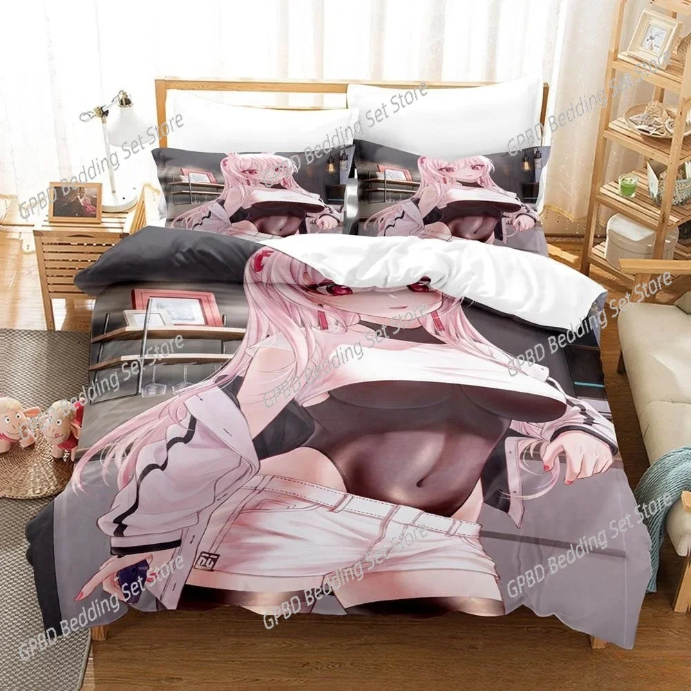 

New Sexy Girls Tsumi no hahen Bedding Set Single Twin Full Queen King Size Bed Set Adult Kid Bedroom Duvet cover Sets 3D Anime