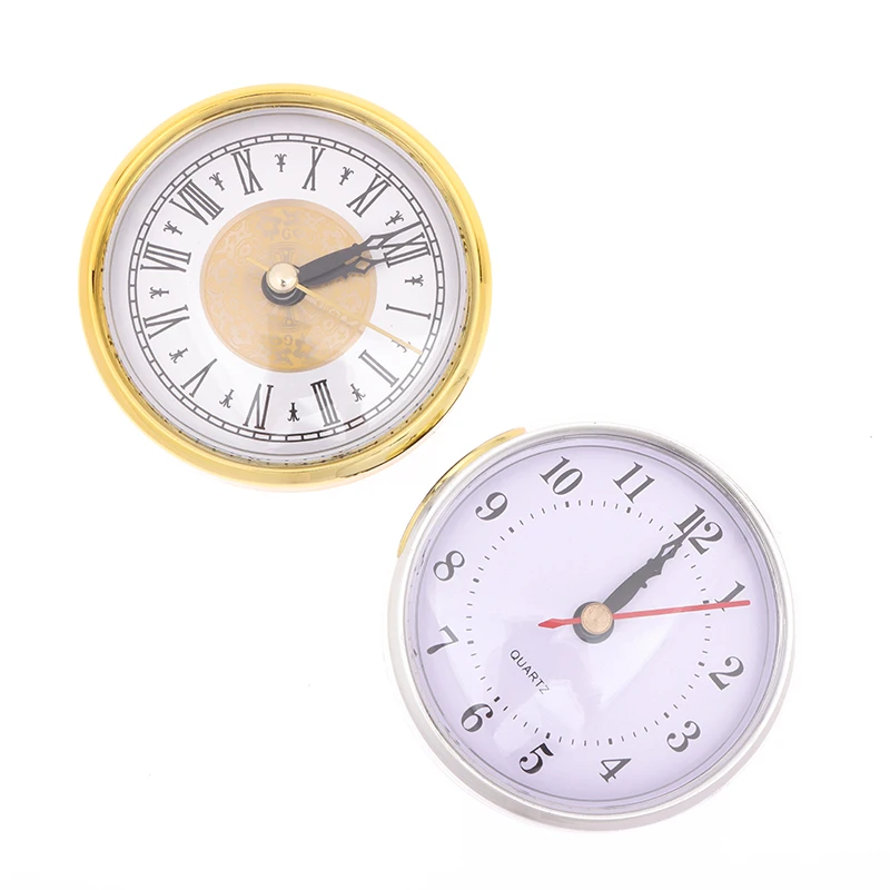 1PC DIY Round Quartz Clock Insert Movement Roman Bedside Antique Watch Desk Decoration Accessories 65/80/110mm