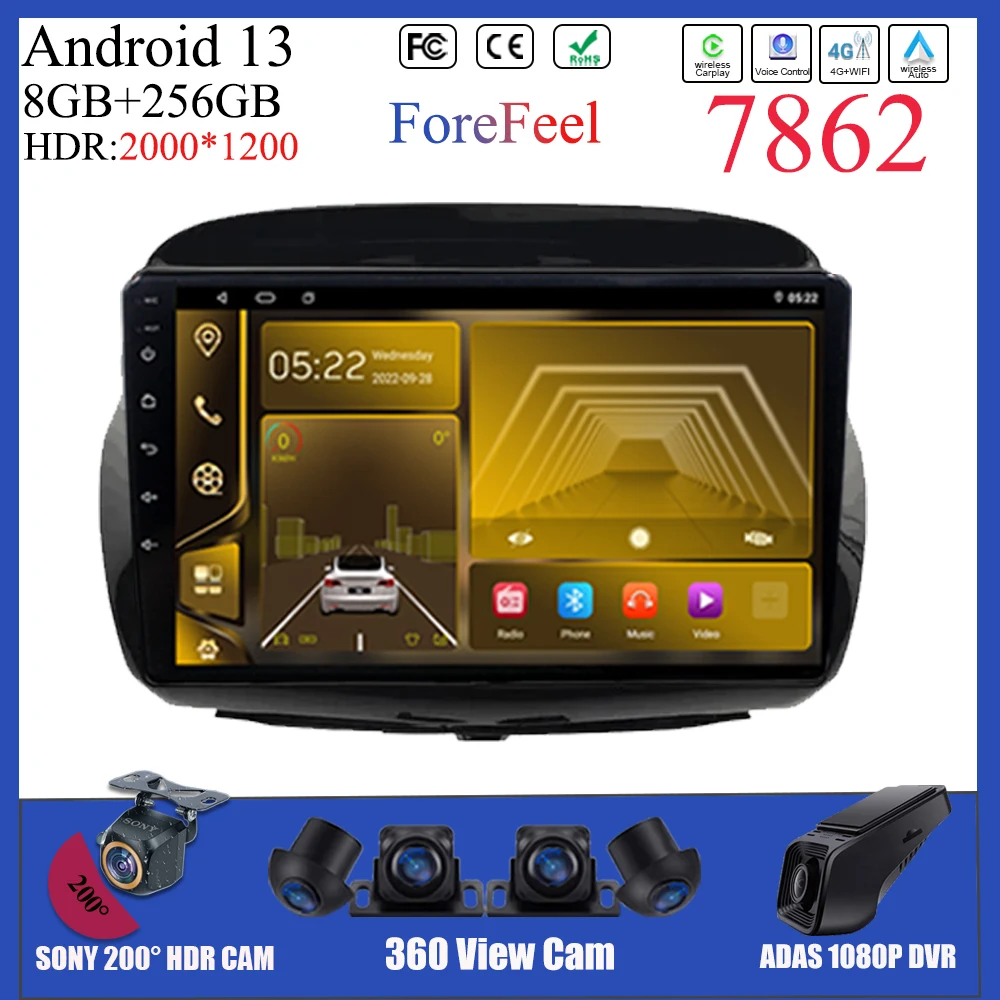 

DVD, телефон Android 7862 для Honda, телефон с Bluetooth монитором 2004-2009, Wi-Fi, 2DIN, мультимедийная навигация, стерео головное устройство, GPS