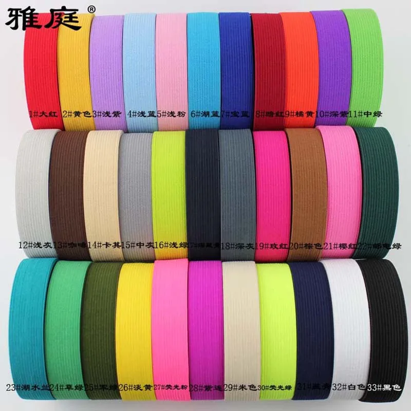 1/2/5Meters Color Elastic Band High Elasticity Rubber Band Sewing Craft For Home Lace Decoration Clothing Accessories