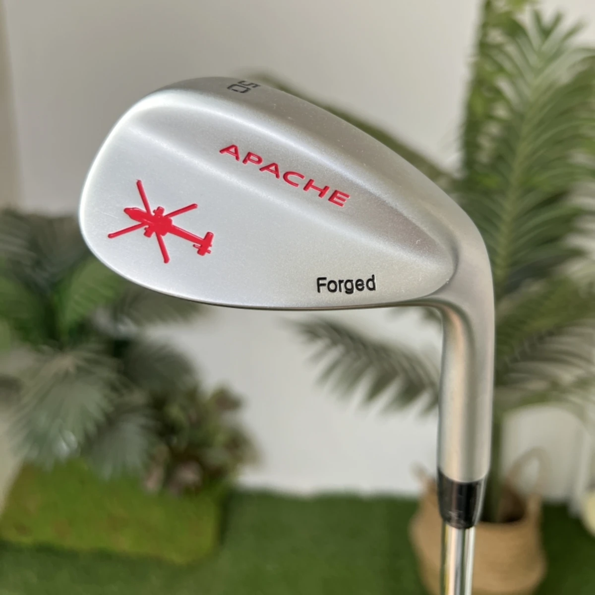 Apache Golf Club/Soft Iron Forged Digging Rod/Sand Rod/Angle Rod/50 Degrees/Silver