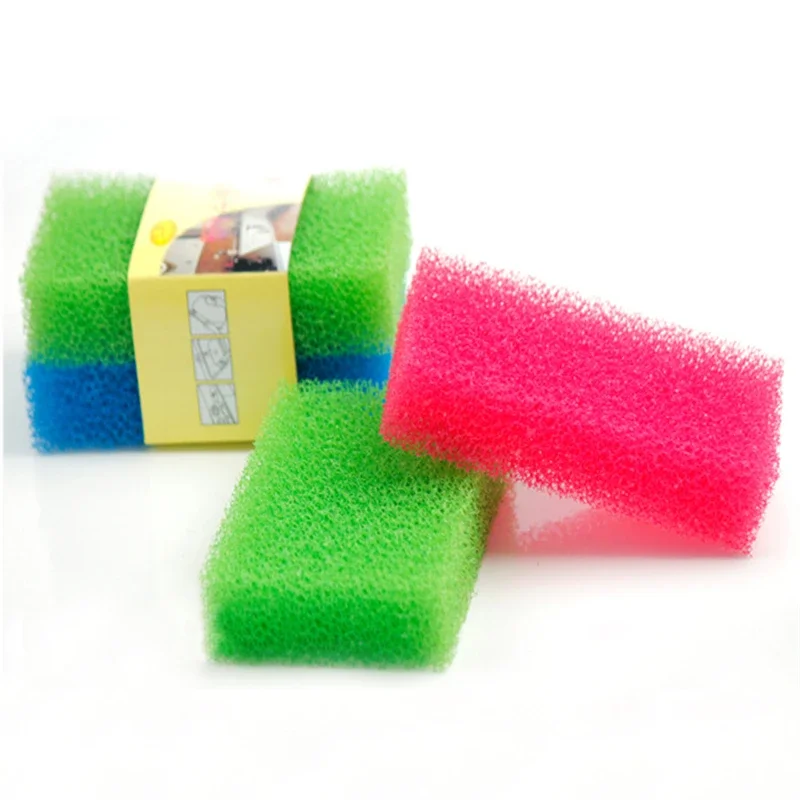 2pcs Colorful Simulation Loofah Sponge Cloth Kitchen Dishwashing Utensils Dishes Cookware Pots Cleaning Scouring Pad Sponge