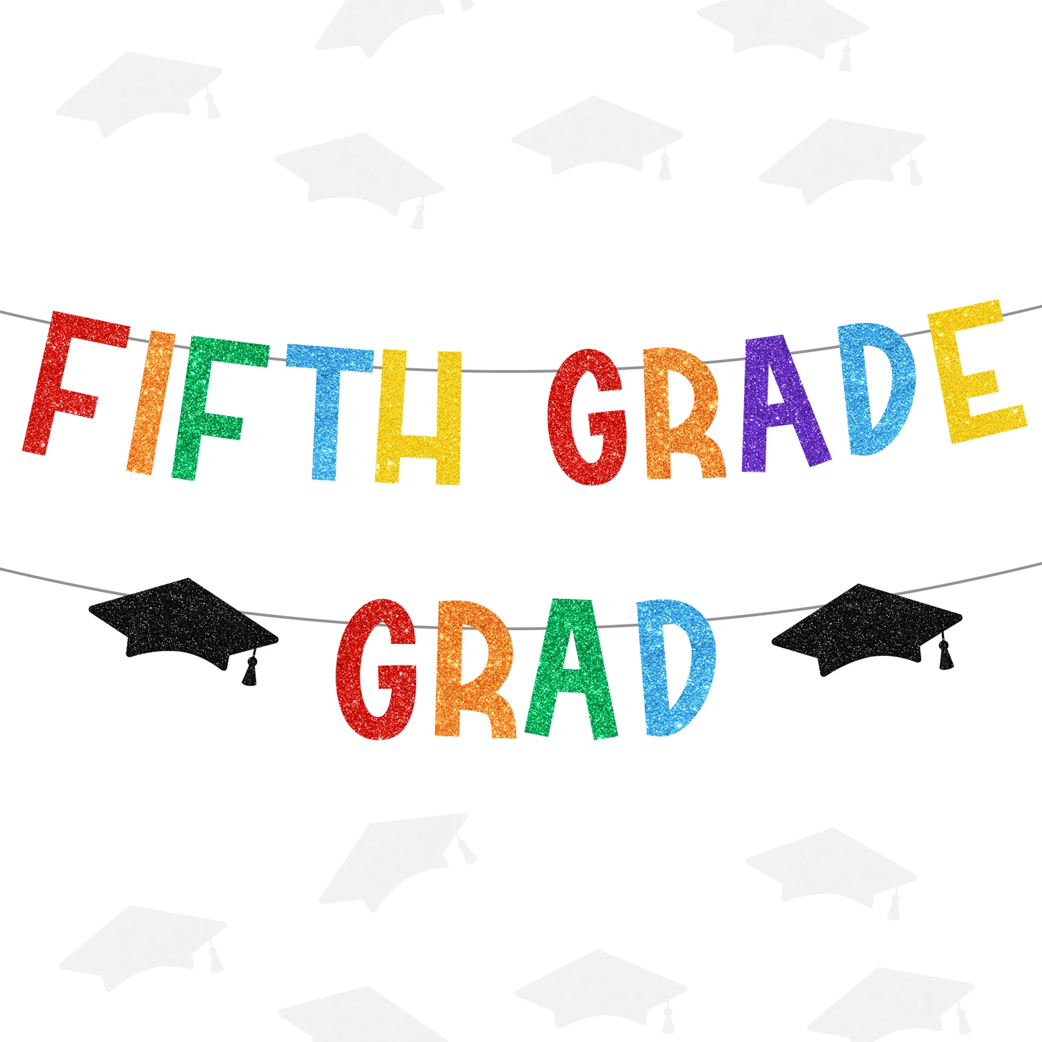 

Выпускной фотобаннер 5-го класса, украшение для вечеринки, пятый детский классный баннер, товары для выпускной вечеринки 5-го класса 2025