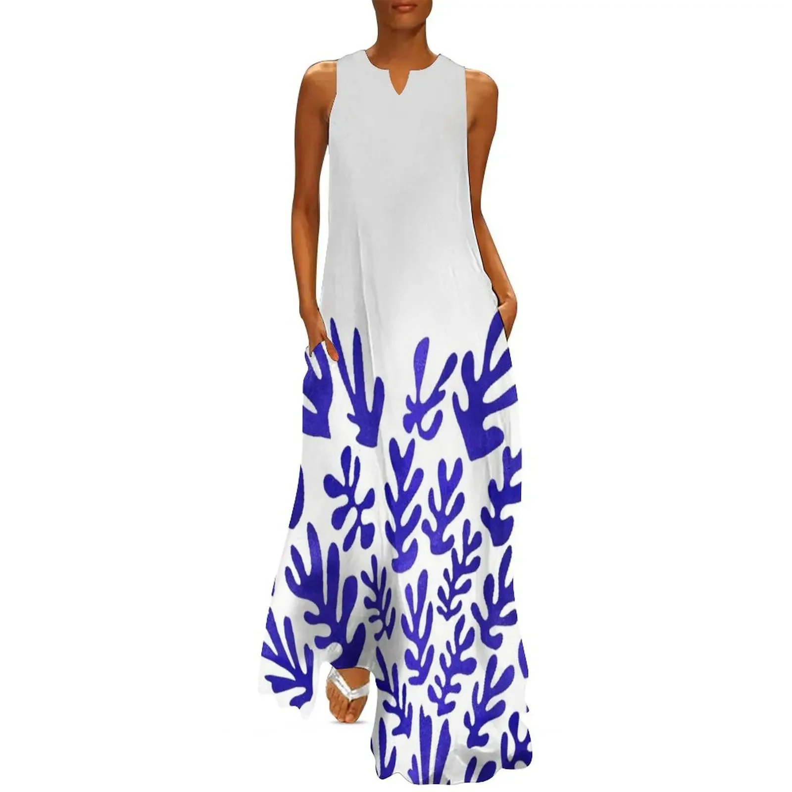 

Blue Leaves Long Dress luxury dresses Women's dresses women's clothing summer 2025 novelties women's summer jumpsuit Dress