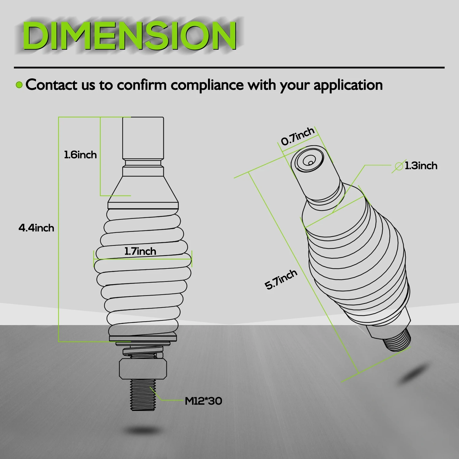 UTV Whip Lights Spring Mounting Base LED Light Whips Spring Base Quick Release ATV Whip Spring For UTV ATV Polaris Boat Offroad