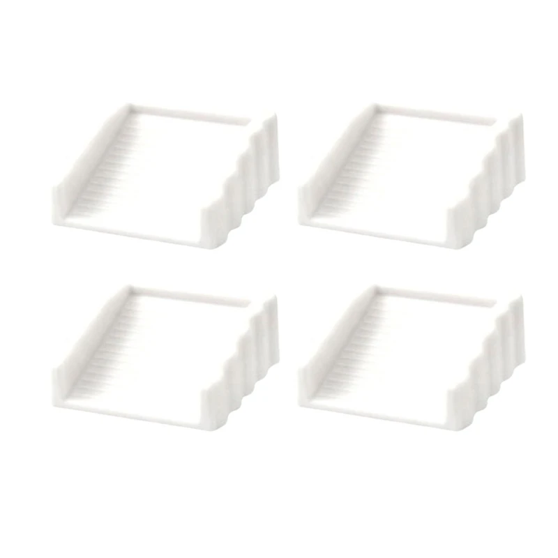 

652F Set of 4 High Strength Sturdy Rubber Door Stoppers Portable for Stability