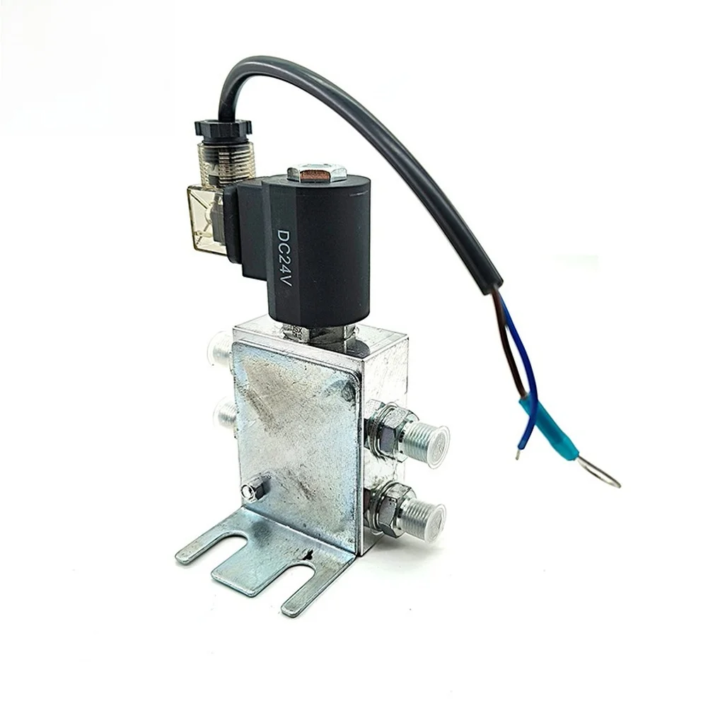 

1pc 12V/24V Hydraulic Quick Coupler Solenoid Valve 2 Position 4 Way Excavator Fast Connect Couplings Easy Installation