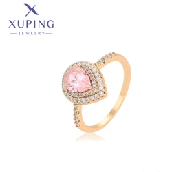 Xuping Jewelry Fashion New Ornaments European Gold Color Rings for Women Schoolgirl Christmas Exquisite Wedding Gifts X000655904