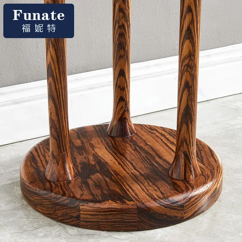 New Chinese Style Solid Wood Clothes Rack Modern Minimalist with Dressing Mirror