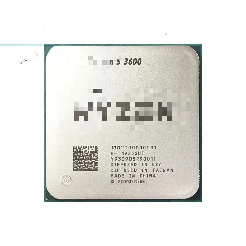 For Ryzen 5 3600 R5 3600 3.6 GHz Used GAMING Zen 2 Six-Core Twelve-Thread CPU 7NM 65W L3=32M 100-000000031 Socket AM4