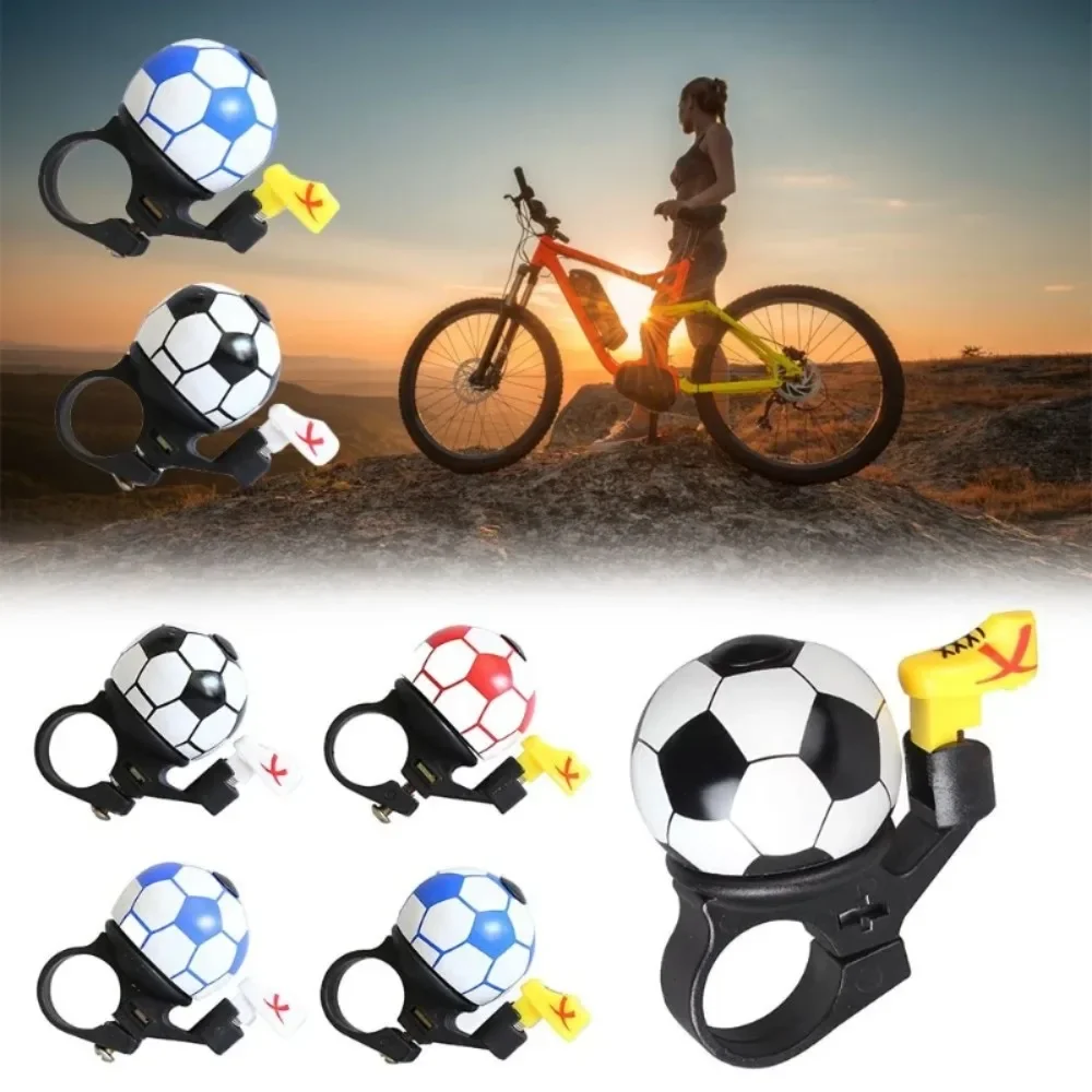 Cute Cartoon Football Bicycle Bell Mountain Road Loud MTB Handlebar Alarm Ring Safety Horn Warning Cycling Equipment for Kids