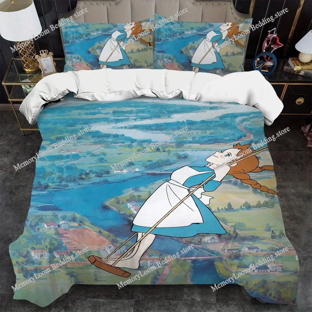 Juego de Funda Nórdica Clásico Estilo Ana de Green Gables, Ropa de Cama Suave de Algodón, para las Cuatro Estaciones, Dormitorio Estudiantil, Textil para el Hogar 96