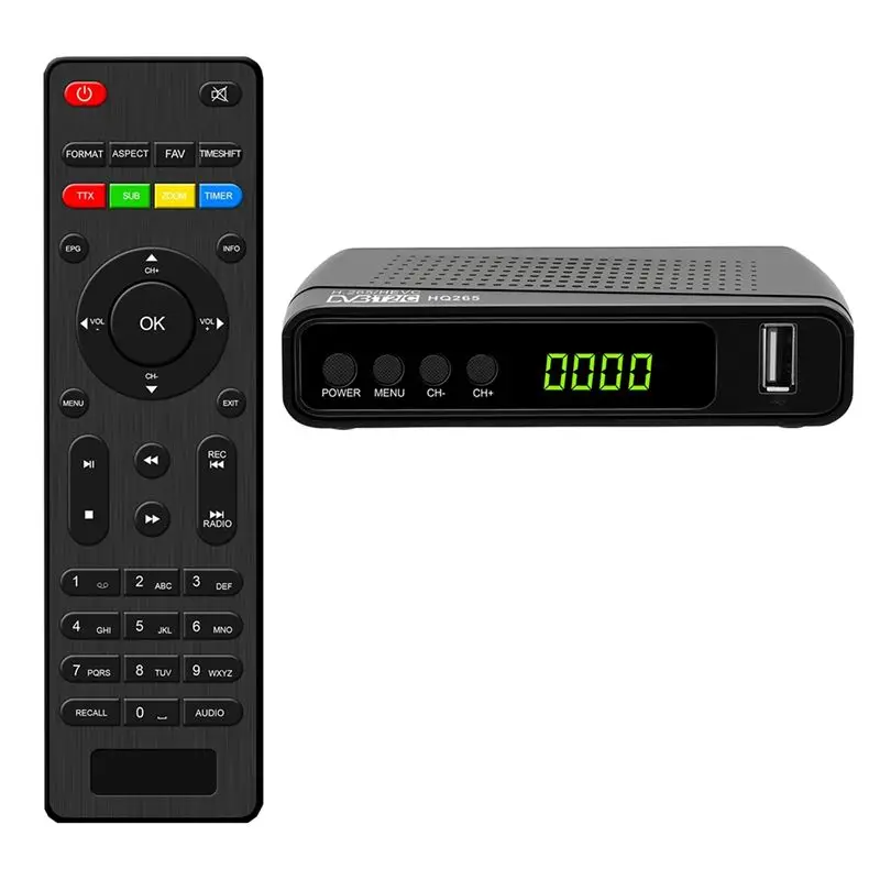 ABKN-Terrestre Mini Ricevitore H. 265 DVB-T2 Decoder Digital Terrestrial SET TOP BOX EU Plug DVB-T2 Decoding Support