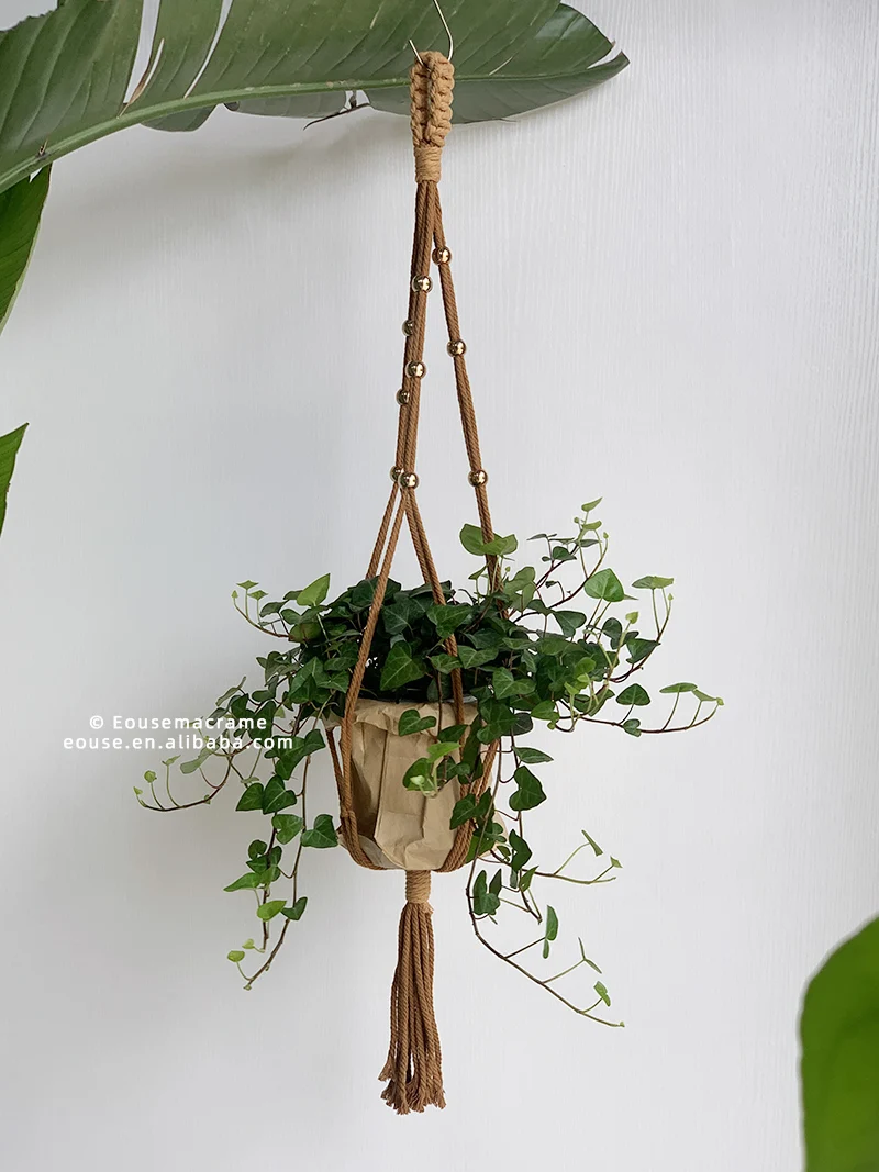 

Different Styles Factory Wholesale Flower Pot Holder Macrame Plant Hangers Hanging Planter Basket