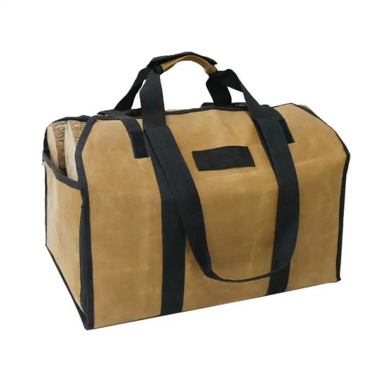 

Log Tote Bag Waterproof Firewood Carrier Tote Foldable Log Carrier Tote Fire Wood Bag With Handles Firewood Holder Storage Bag