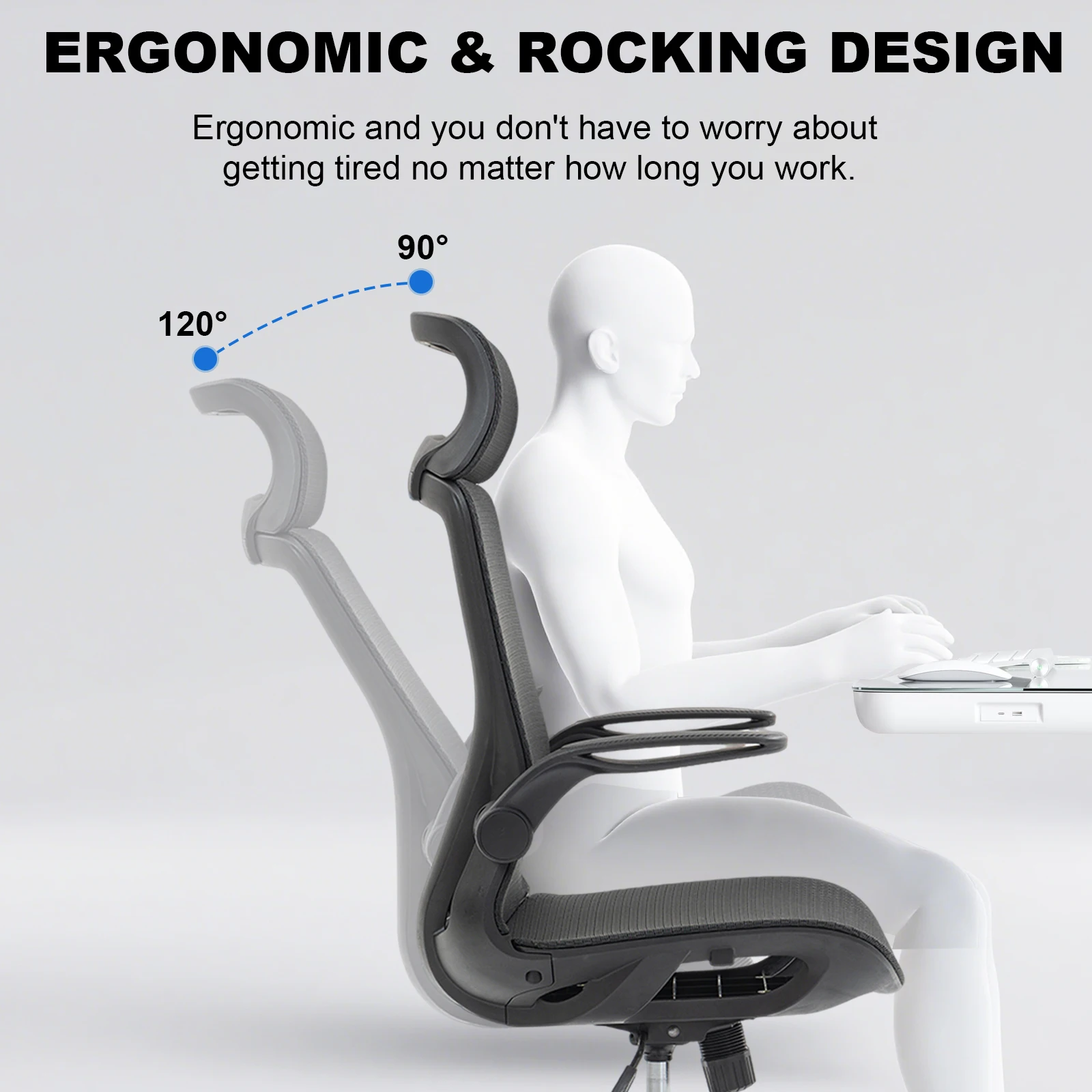 Adjustable Computer Chair Desk Swivel Chairs Recliner Chair Home Furniture Ergonomic High Back Mesh Chair For Office Living Room