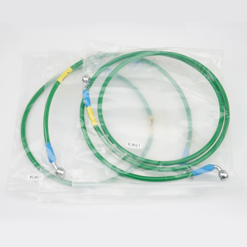 Green 400 - 2200mm Motorcycle Pipe Tubing Brake Hose Line Universal Atv Dirt Pit Bike Motocross For Yamha  Kawasaki M10 Bolt 28