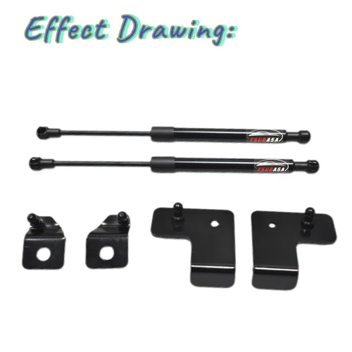 Imagen 2 del producto Amortiguadores de puerta trasera para camioneta SsangYong Musso Q200 2018-2024 Rexton Sports Khan, barra de soporte de elevación lenta para maletero trasero