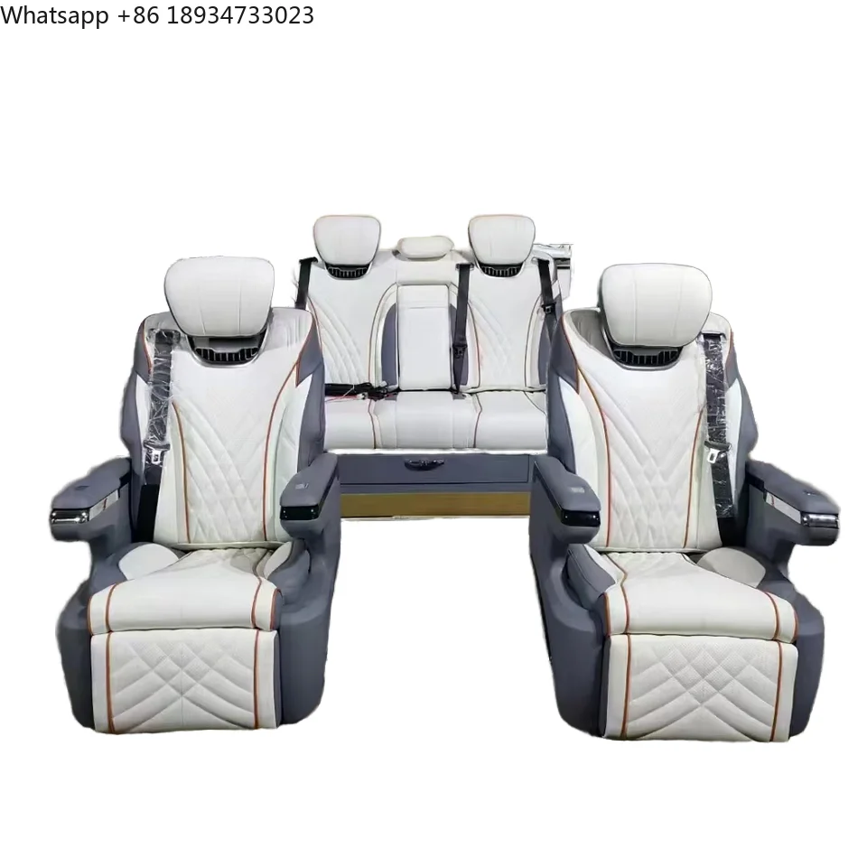 

New Luxury Maybach VIP Van Sport Aero Seat OEM Logo Vito W447 Sprinter Leather Toyota Car Seat Manufacturer with Document Bag