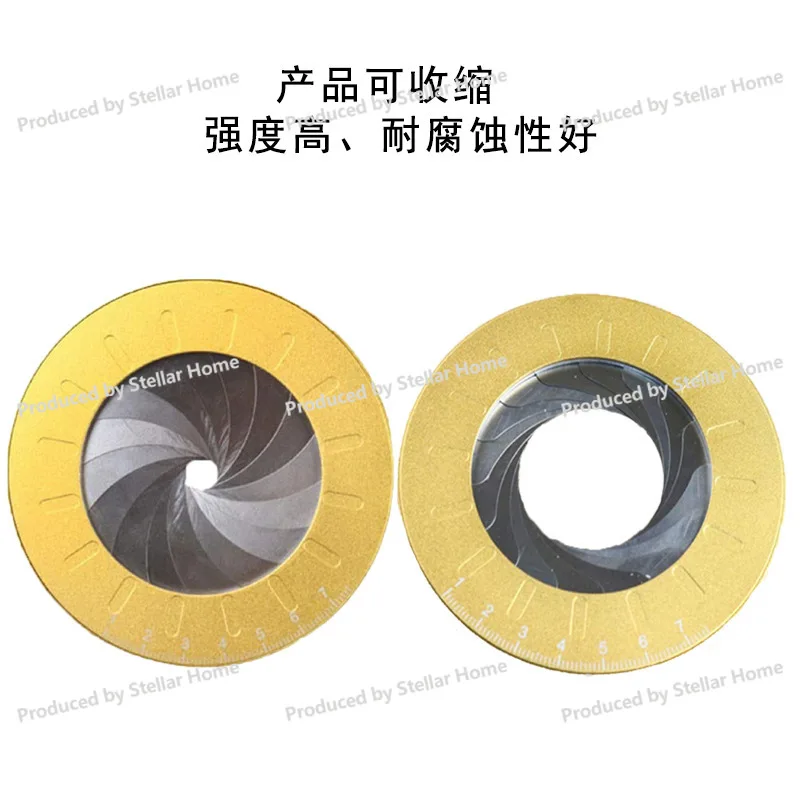 Round Drawing Tool Adjustable Measuring Drawing 304 Stainless Steel Creative Drawing Ruler Accessories