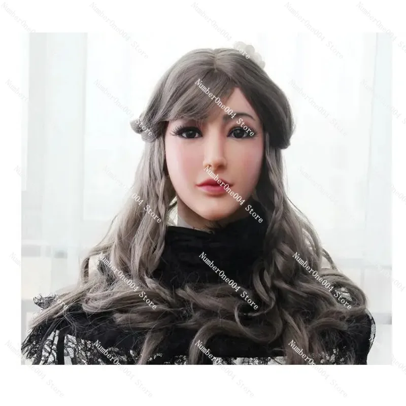 

New Mask Adult Full Face Silicone Mannequin Mask Male To Female Headgear All-inclusive Cosplay Simulation