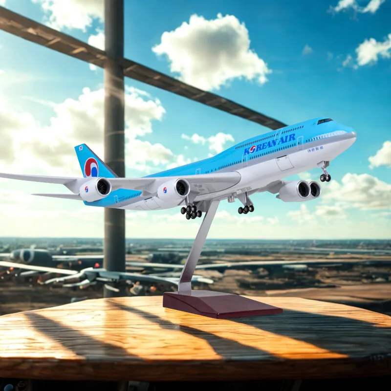 

Aircraft South Korea Airlines Model 47CM 1/150 Scale 747 B747 Diecast Plastic Resin Plane Toy Airplane Model Home decor