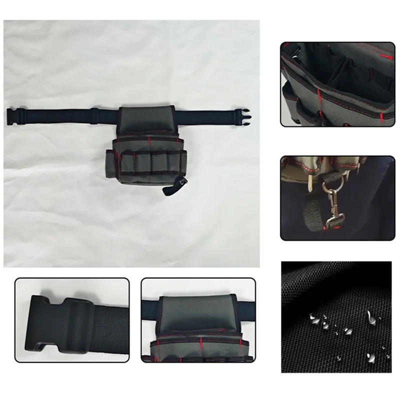 حزام أدوات متعدد الوظائف، حقيبة خصر الأدوات، حزام الأدوات، منضدة النجار والبستاني، مناسبة لأحجام مختلفة من الأدوات، mu