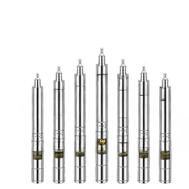 Stainless steel deep well pump 220V household well water pump three-phase 380V sand-resistant high-lift pump
