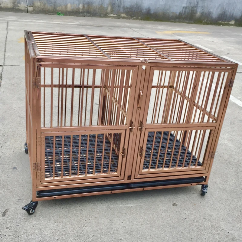 طبقة واحدة باب واحد قفص النقل الكلب للطي قفص الكلب بيت الحيوانات الأليفة في الهواء الطلق