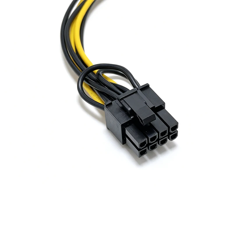 15 Pin SATA Male to 8 Pin (6+2) PCIe Power Supply Adapter Cable for Graphics Card
