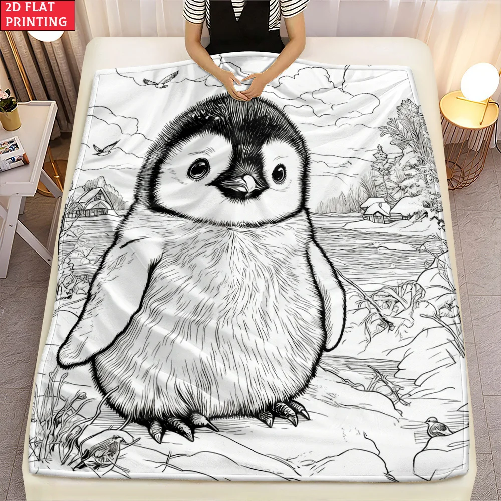 Throw Blanket Adorable Fluffy Character Cozy Throw Great Gift For Animal Lovers And Minimalist Home Decor Enthusiasts