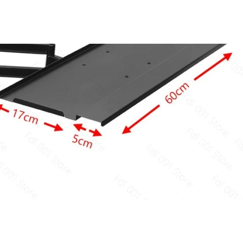 Racing emulator aluminum bracket special plate wall-mounted telescopic adjustment handle wireless mouse rotating keyboard holder