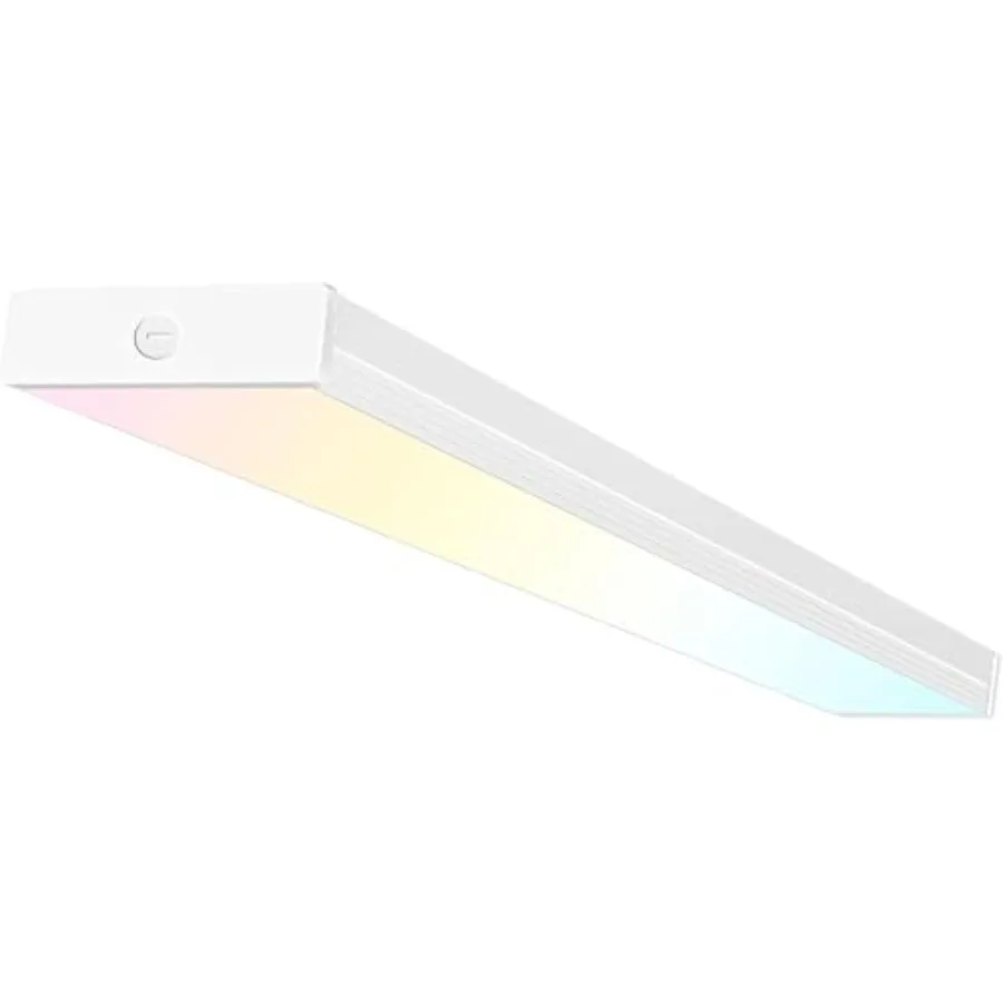 4Feet LED Wraparound Light with 3 Wattages/ 3CCT 55-75W 3000-5000K 4 Feet LED Wrap Light Fixture With 5500-7500LM, Hardwired, F