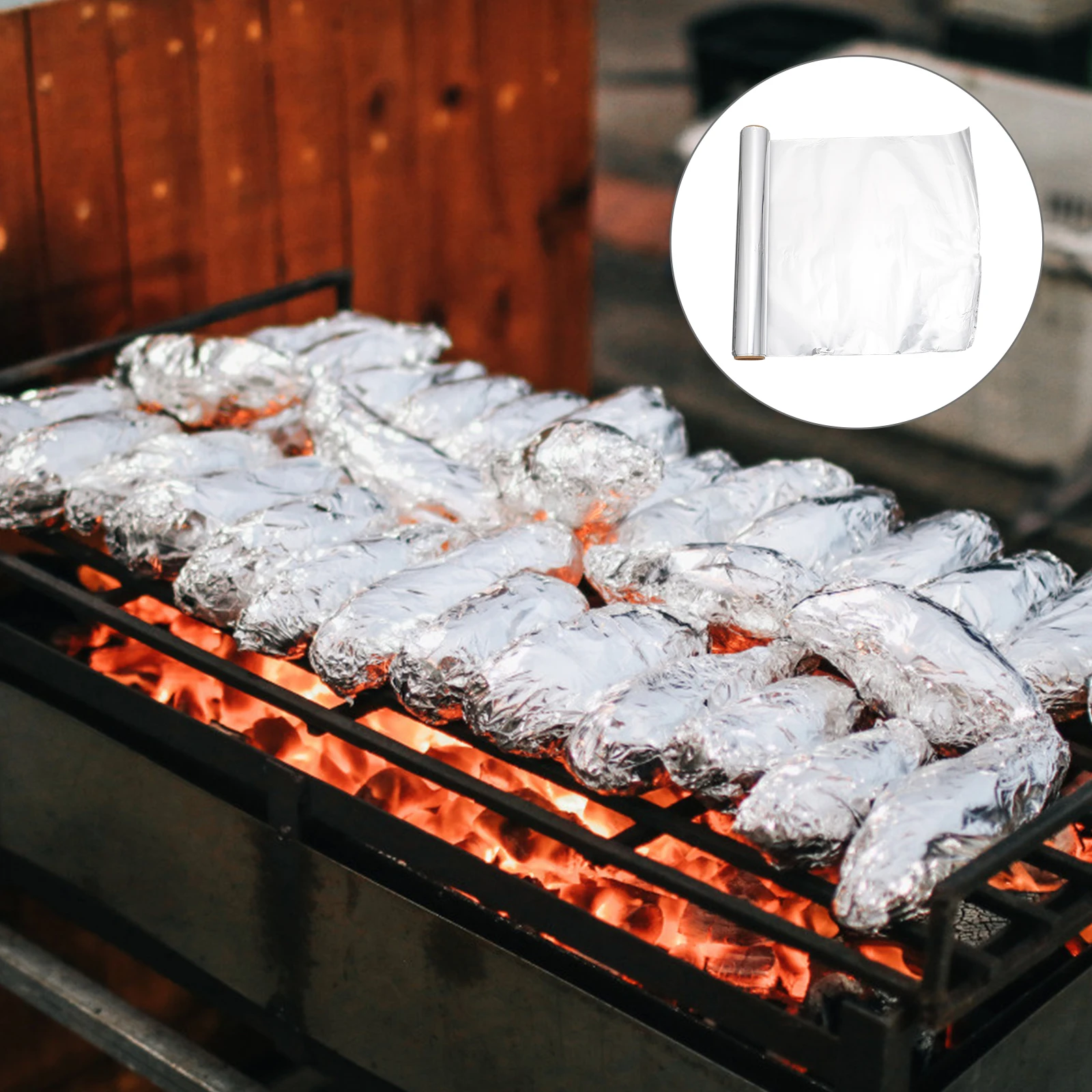 

Baking Aluminum Foil Tin Paper for BBQ Party Kitchen Use High Temperature Resistant Safe Premium Tinfoil Roll