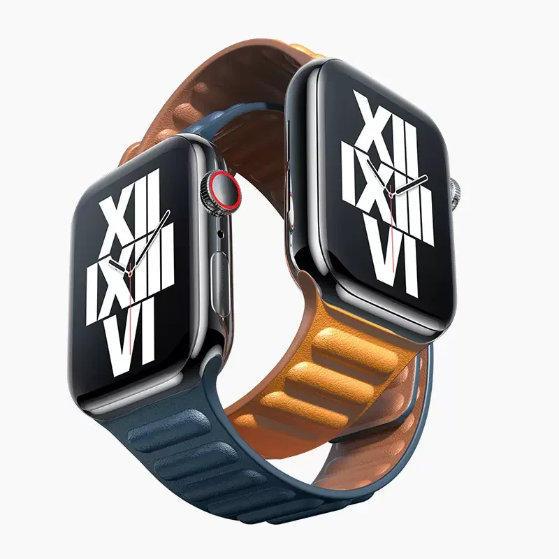 Lederarmband für Apple Watch 49mm 46mm 42mm 41mm Original Magnetisches Schlaufenarmband iWatch 12 11 10 9 8 7 SE Ultra 2 3 4 – Detail 4