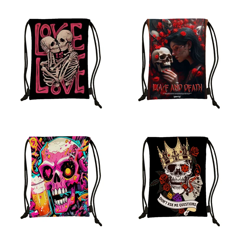 Fashion Avant-Garde Personality Trendy Drawstring Backpack | Waterproof Sports Shoe Storage Bag for Gym Outdoor Travel Daily Use