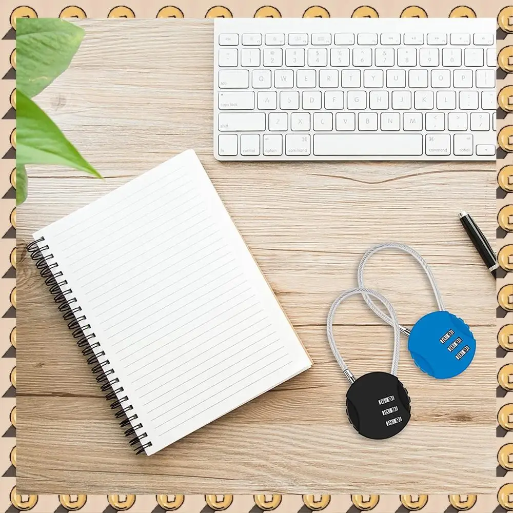 

A003 2 Pack Combination Lock 3 Digit Outdoor Waterproof Padlock For School Gym Locker, Sports Locker, Fence, Toolbox, Gate