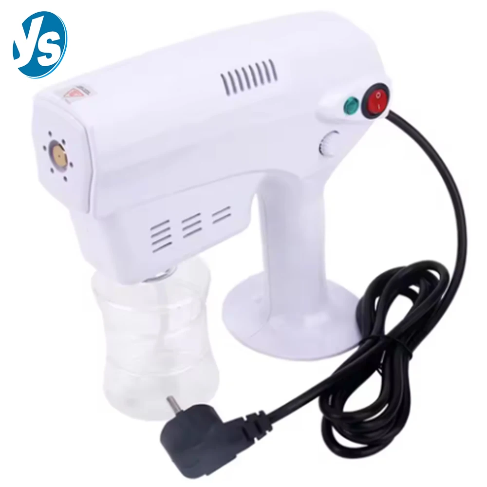 Handheld Blue Light Nano Spray Gun Hair Steamer Portable Hydrating Atomizer for Salon Hair Care Home Disinfection Rechargeable