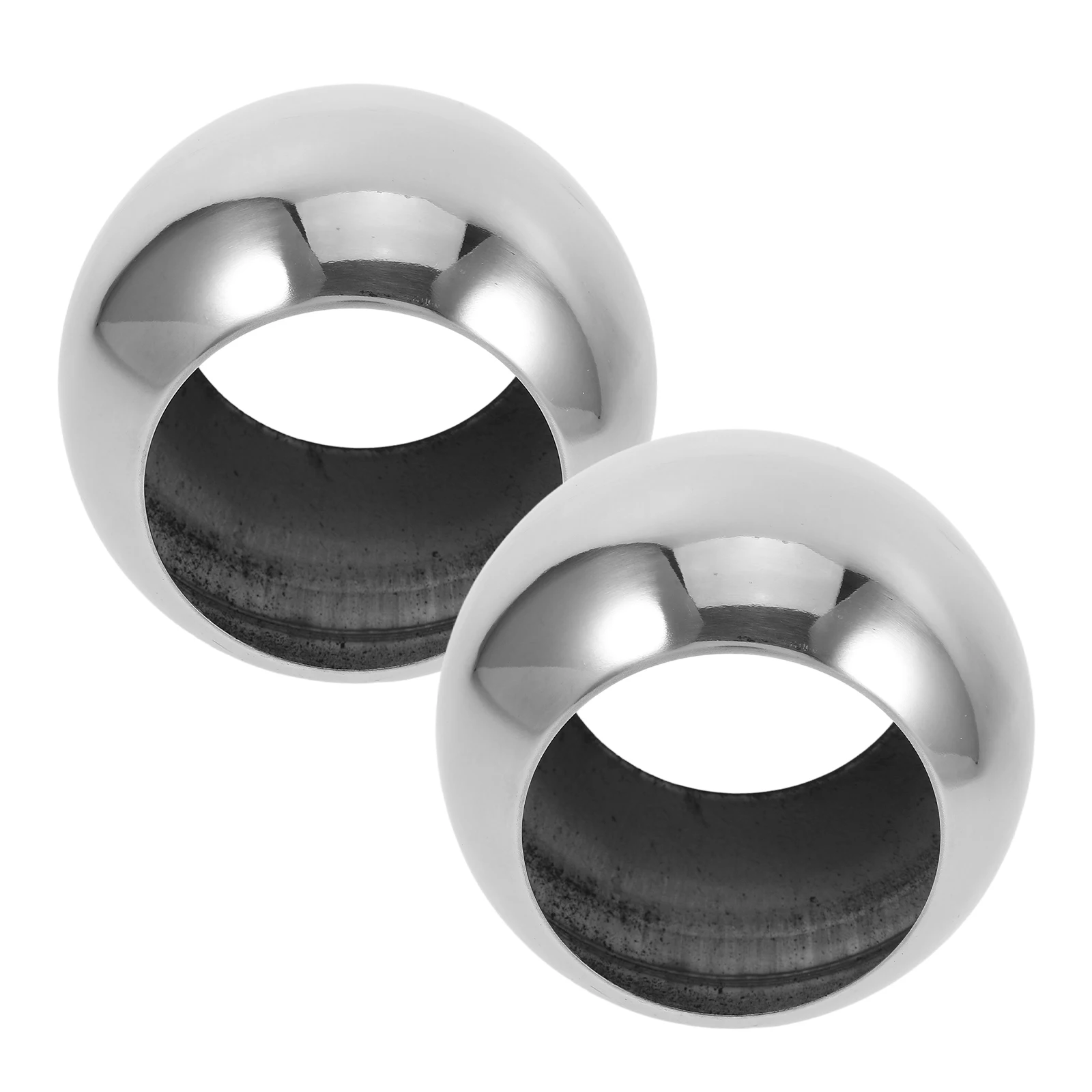 

2pcs Stainless Steel Hollow Ball Mirror Polished Garden Sphere With Hole For Outdoor Indoor Decorative Ornaments