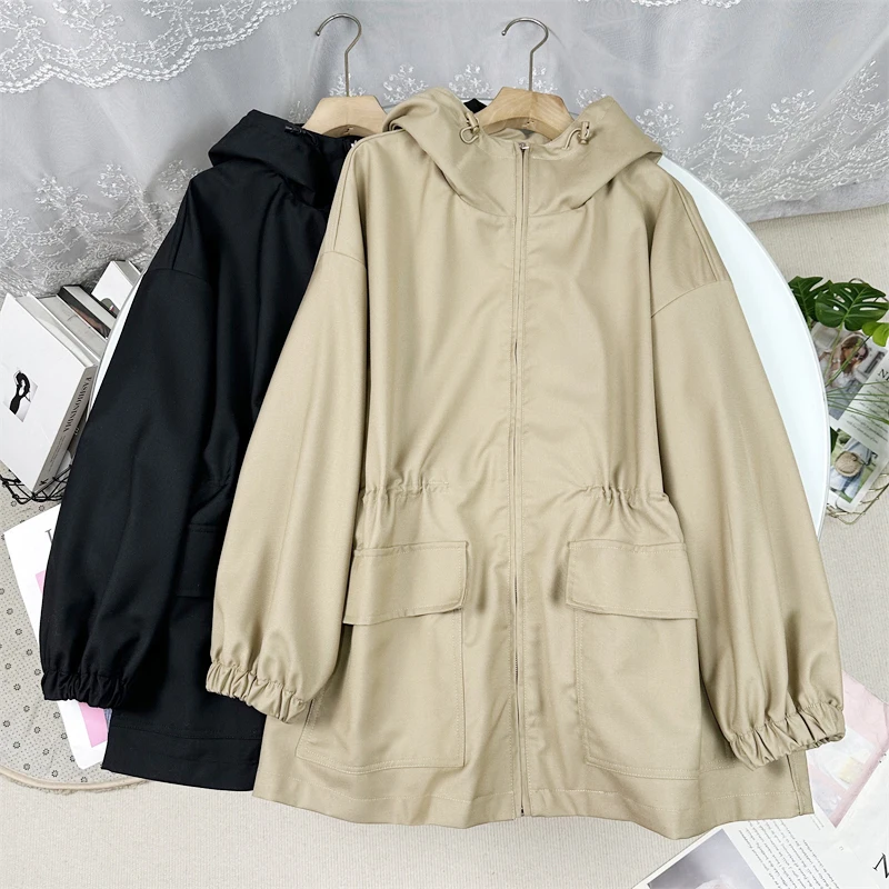 

Luzhu Series ort Windbreaker Jaet Women's Precision Spun Plain Weave New Arrival Early Spring 2024 Faion Outerwear