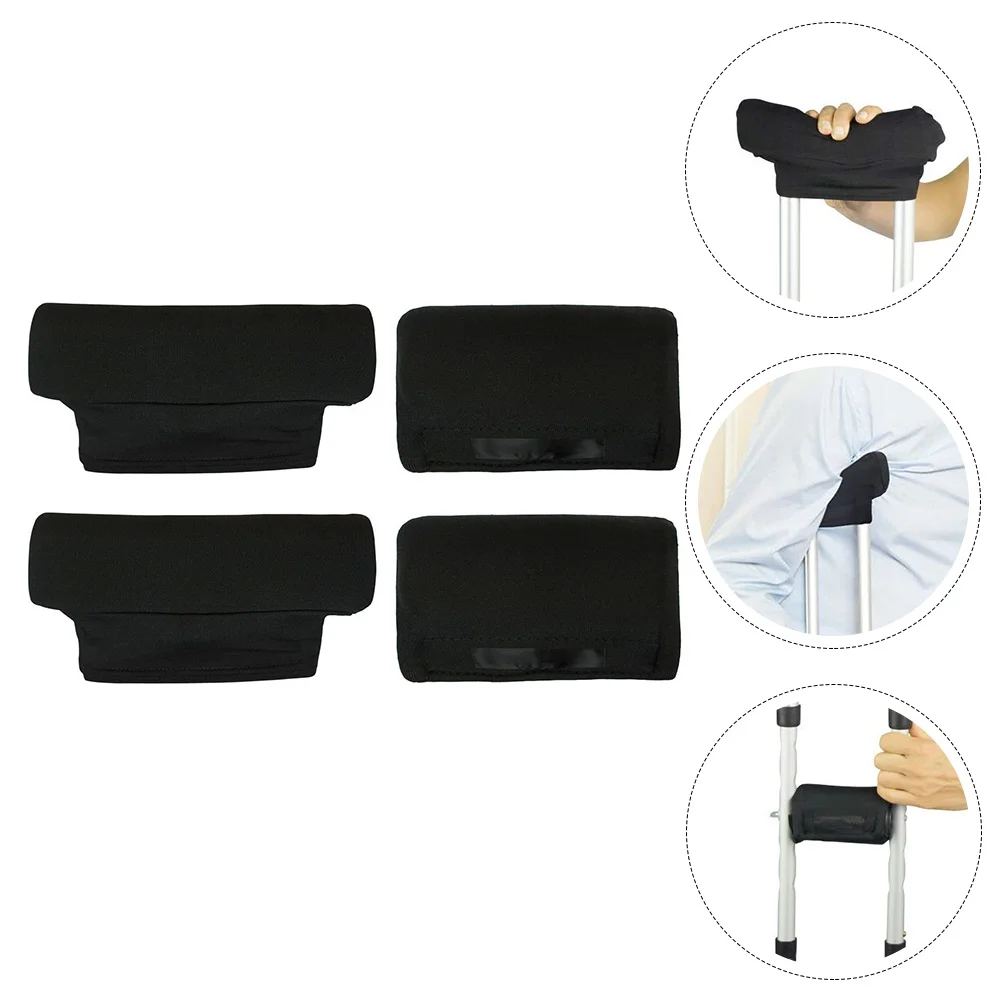 

2 Pairs Mobility Aid Hand Pad Crutch Pads for Armpit Walking Stick Handles Cushion Replacement Miss