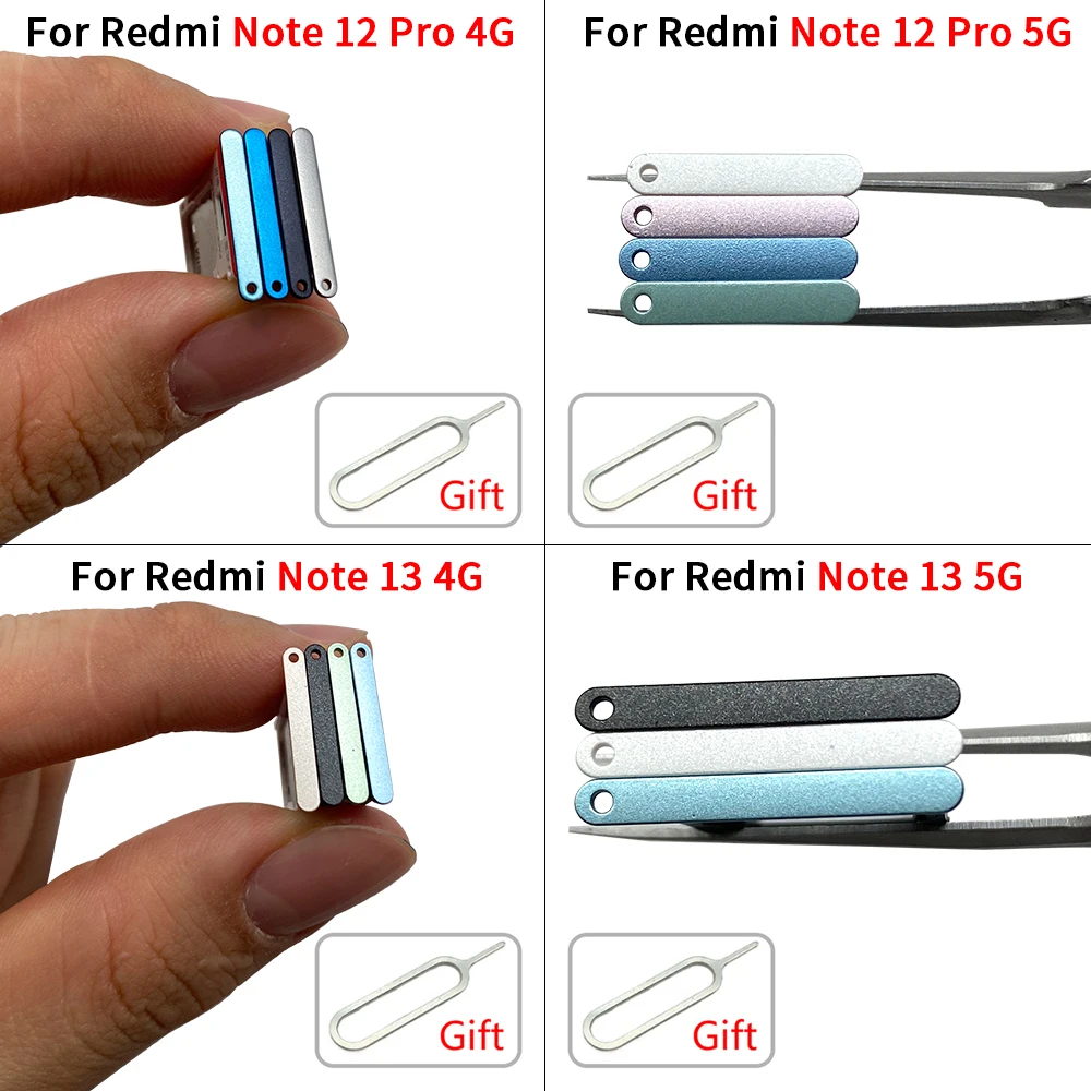 10Pcs/Lot Superior quality For Xiaomi Redmi Note 13 12 Pro 4G 5G Phone New SIM Chip Tray Slot SD Card Holder Pocket