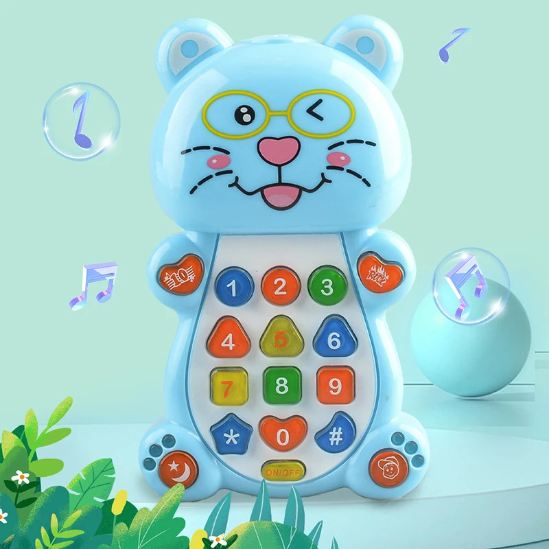 Fun Kids Cartoon Animal Music Mobile Phone Intelligent Early Learning Learning Machine Electric Educational Toys Children\'s Toys