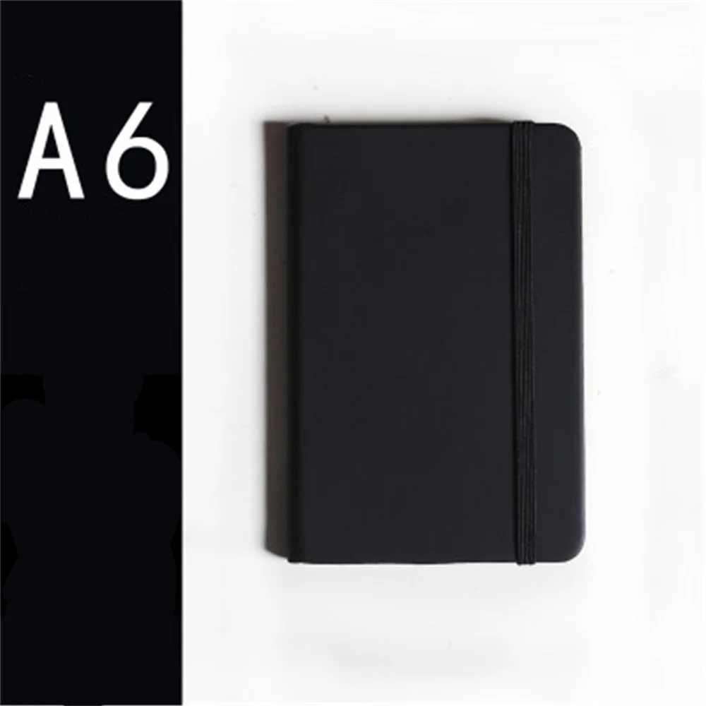 A6 Mini Notebook Portable Pocket Notepad Memo Diary Planner Agenda Organizer Sketchbook Office School Stationery 80sheet