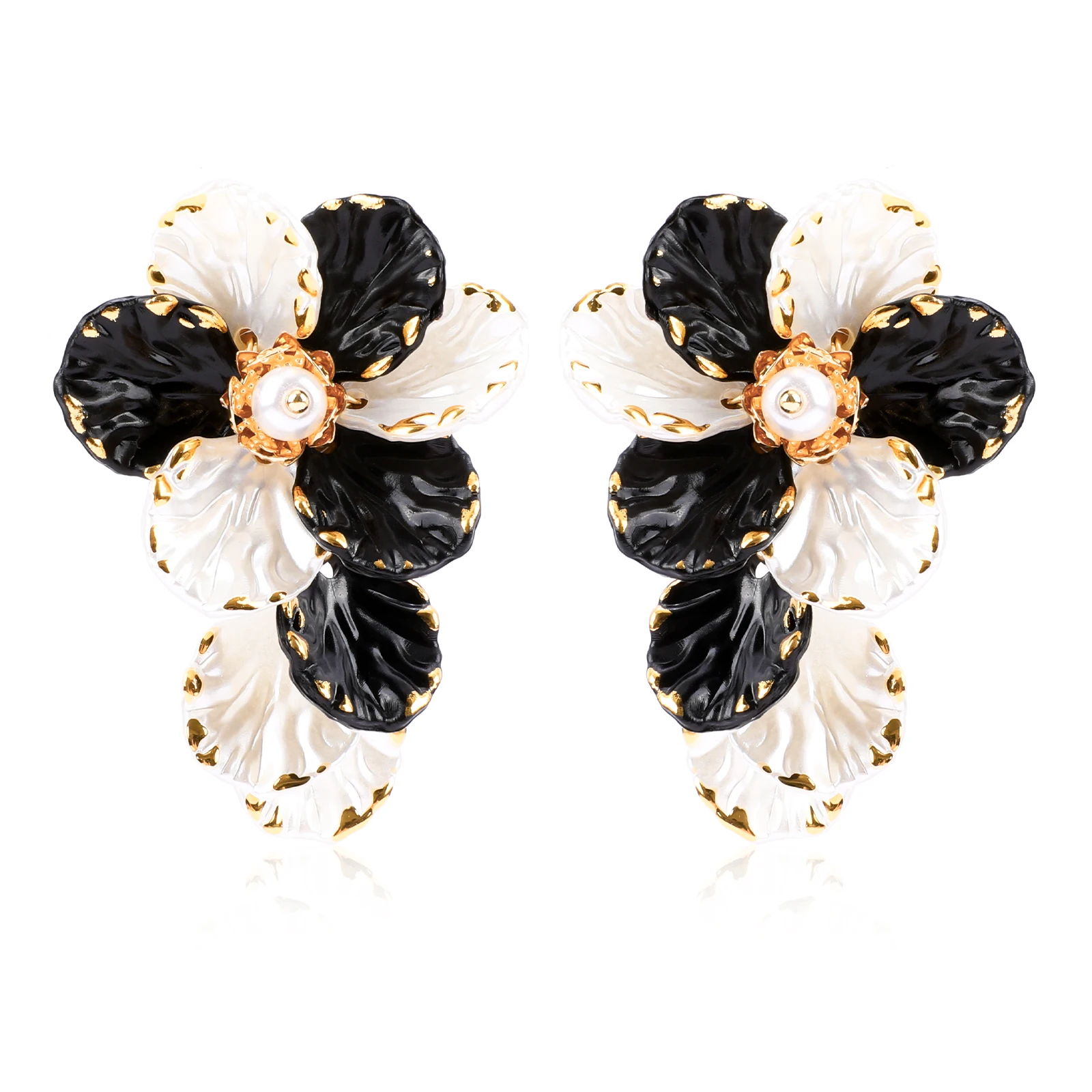 Chicgrowth Acrylic Flower Earrings for Women Fashion Jewellery for Ladies Girls Trendy Jewelry Stud Acrylic Earrings for Women