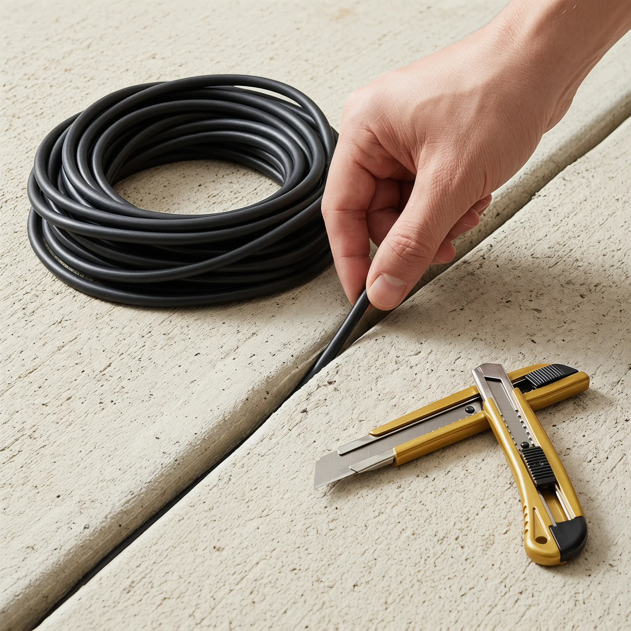 3Pcs Epdm Backer Rod Foam Rubber Flexible Sealing Strip Concrete Joint Crack Repair Wall Driveway Gap Filler Backer Rod