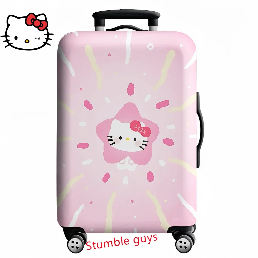 

Kawaii Hello Kitty Suitcase Cover Anime Design Fits 18-32 Inch Luggage Travel Protector