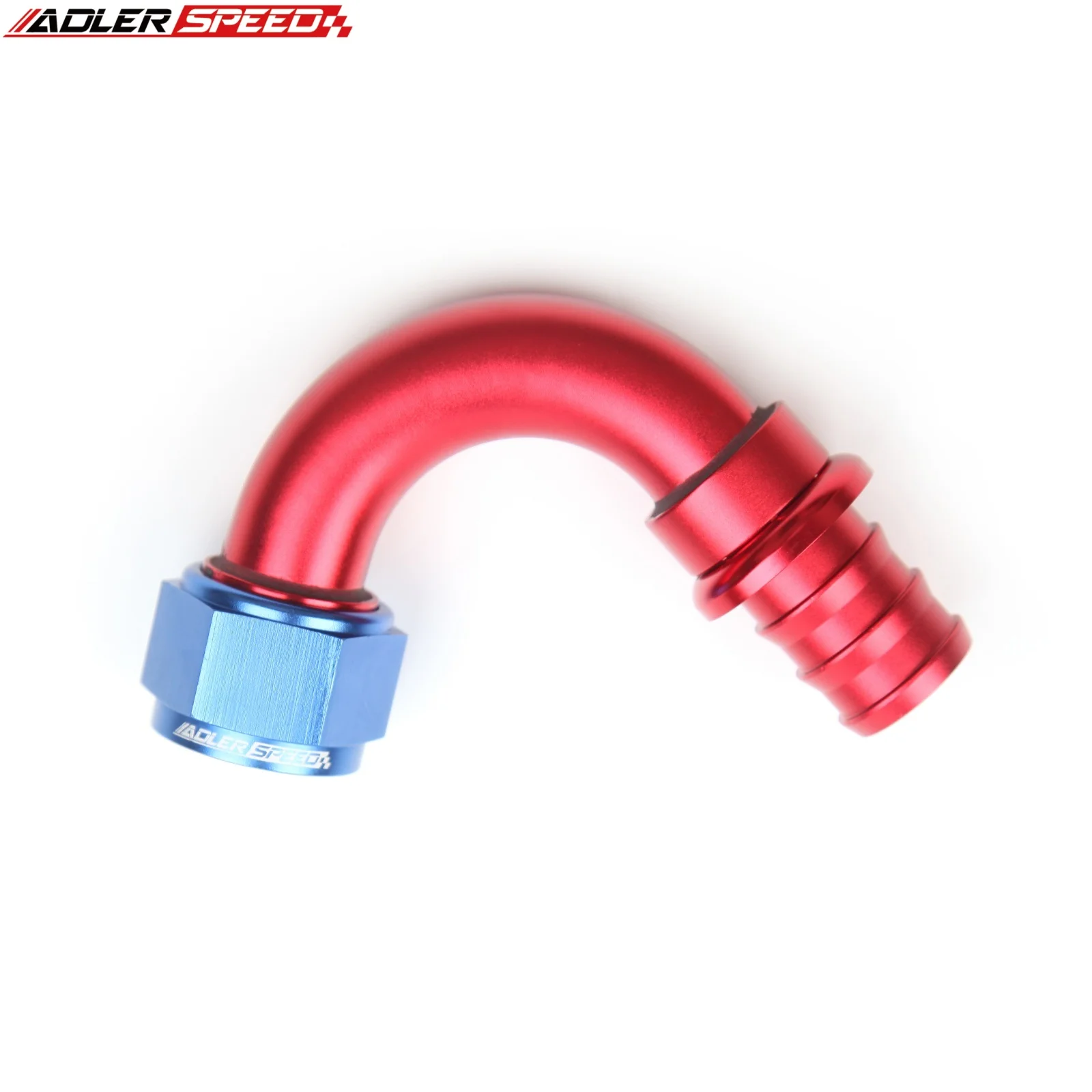 2PCS/1PCS AN16 16AN 120Degree Push-on Lock Hose End Push Lock Barb Hose Fitting End Oil Fuel Line Fitting for Rubber Fuel Line