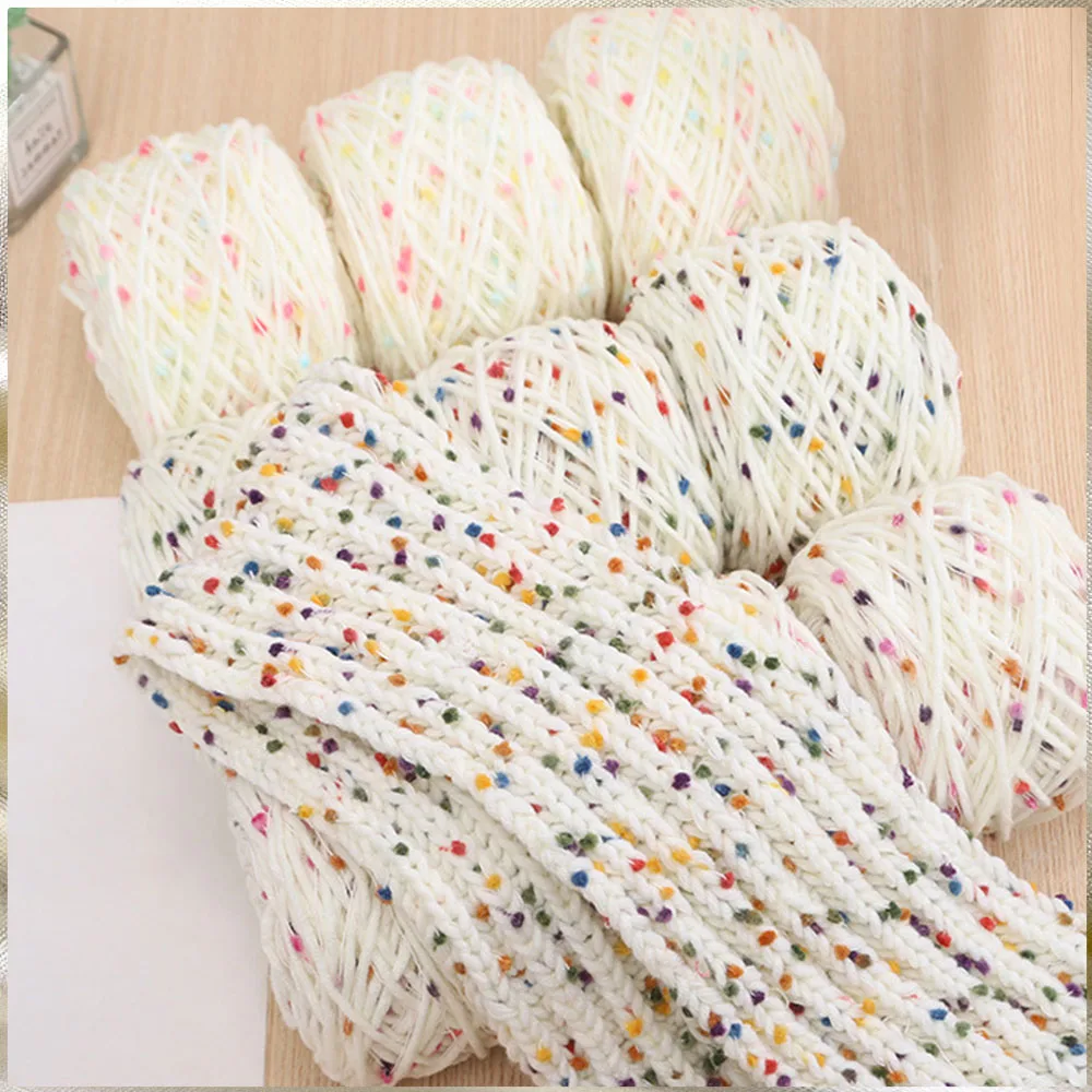 A3 50g/Roll Rainbow Beans Wool Yarn Cute Yarn Knitting Thread DIY Craft Scarf Sweater Knitted Yarn Sewing Accessories