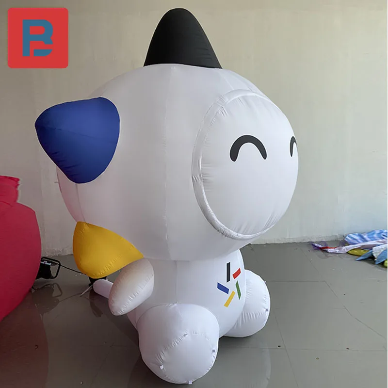 Modelo inflable de estrella pequeña de música de dibujos animados, muñeco de nieve de estrella de cinco puntas, decoración publicitaria de Mascota de lotería deportiva de China